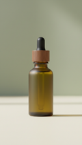Hemp extract tincture rustic glass bottle